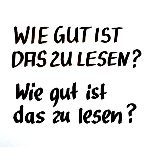 Nutzt die „freie“ Zeit und verbessert eure Schrift.