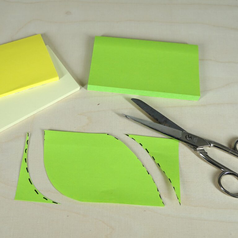 Einfache Tricks mit PostIt’s Blätter für den Baum der Erkenntnis